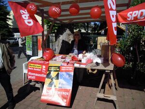 SPD-Informationsstand am 1. Mai 2011