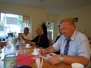 Von Links: Karl-Ludwig Böttcher, Marianne Hitzges, Moritz Felgner und Jürgen Henze