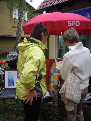 Die Künstlerin Antje Püpke