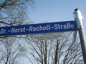 Das Enthüllte Straßenschild