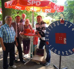 Jörg Vogelsänger am SPD-Stand