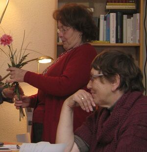 Ursula Krüger, geehrt für über 10 Jahre Mitgliedschaft in der SPD