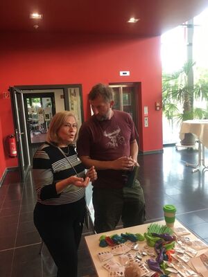 Marianne Hitzges mit Heinz Ratz